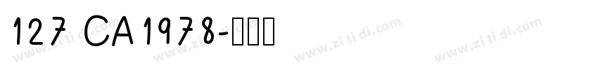 127 CA1978字体转换